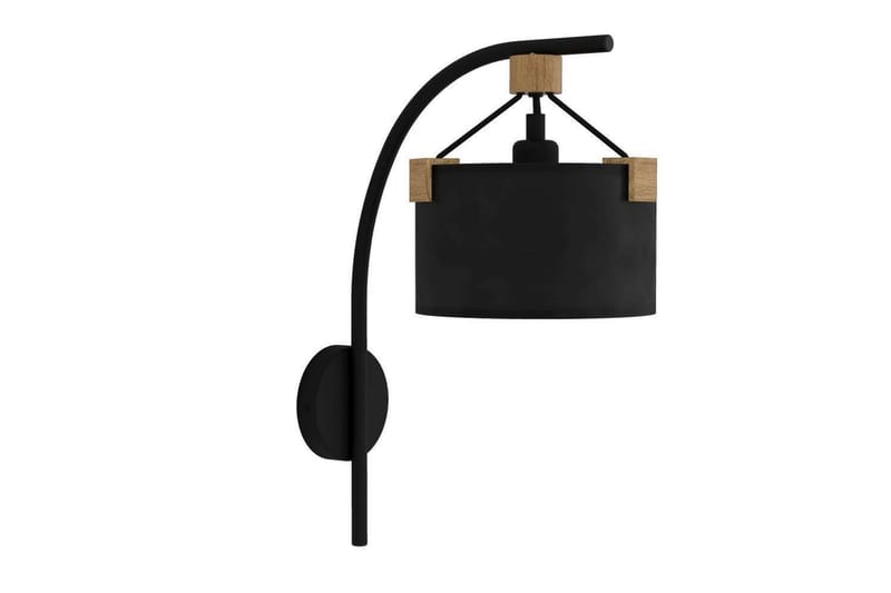 Vägglampa Eglo Potosi Svart/Trä - Belysning - Inomhusbelysning & lampor - Vägglampor & väggbelysning