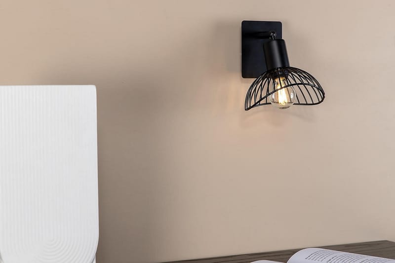 EMIREN Vägglampa Dimbar LED Svart Liten - Sovrumslampa - Vägglampor & väggbelysning - Sänglampa vägg
