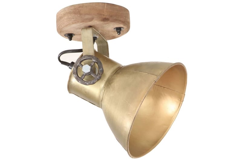 Industriell vägglampa/taklampa 2 st mässing 20x25 cm E27 - Flerfärgad - Belysning - Inomhusbelysning & lampor - Vägglampor & väggbelysning