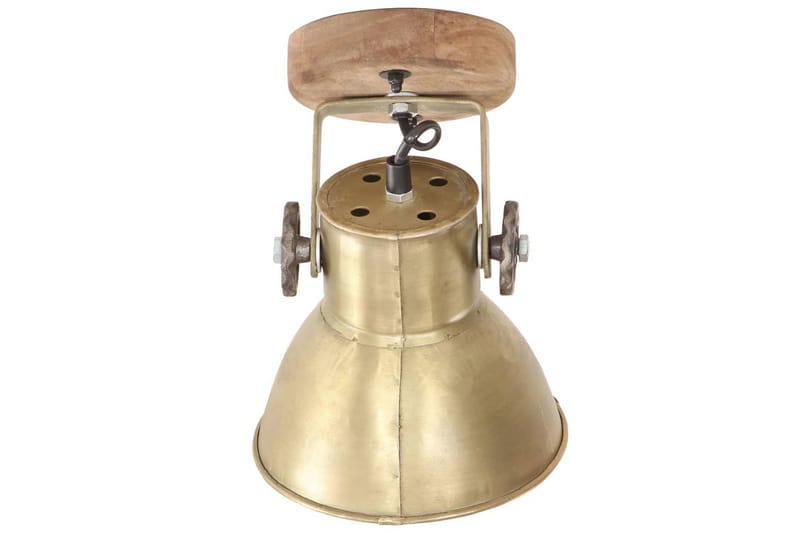 Industriell vägglampa/taklampa 2 st mässing 20x25 cm E27 - Flerfärgad - Belysning - Inomhusbelysning & lampor - Vägglampor & väggbelysning