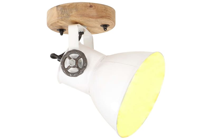 Industriell vägglampa/taklampa 2 st vit 20x25 cm E27 - Vit - Belysning - Inomhusbelysning & lampor - Vägglampor & väggbelysning