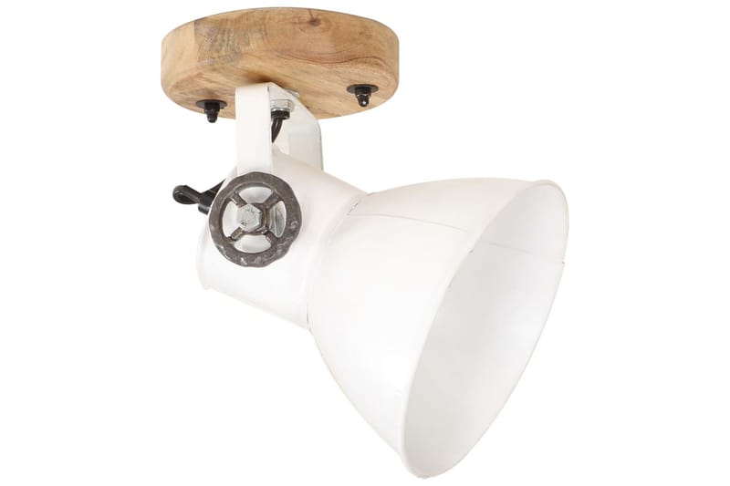 Industriell vägglampa/taklampa 2 st vit 20x25 cm E27 - Vit - Belysning - Inomhusbelysning & lampor - Vägglampor & väggbelysning