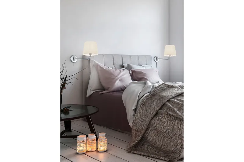 Lyon Vägglampa E27 borstad stål - Borstad stål - Belysning - Inomhusbelysning & lampor - Vägglampor & väggbelysning