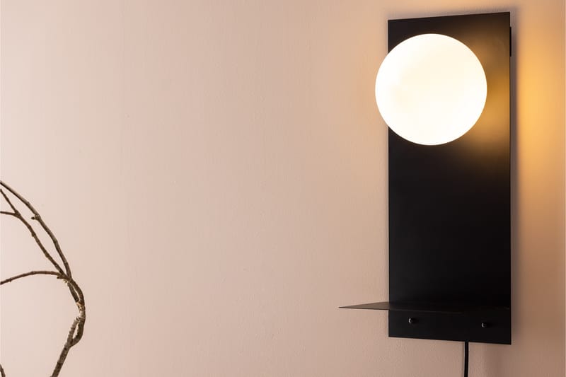 Malani Väggplafond 17 cm Svart - Sovrumslampa - Vägglampor & väggbelysning