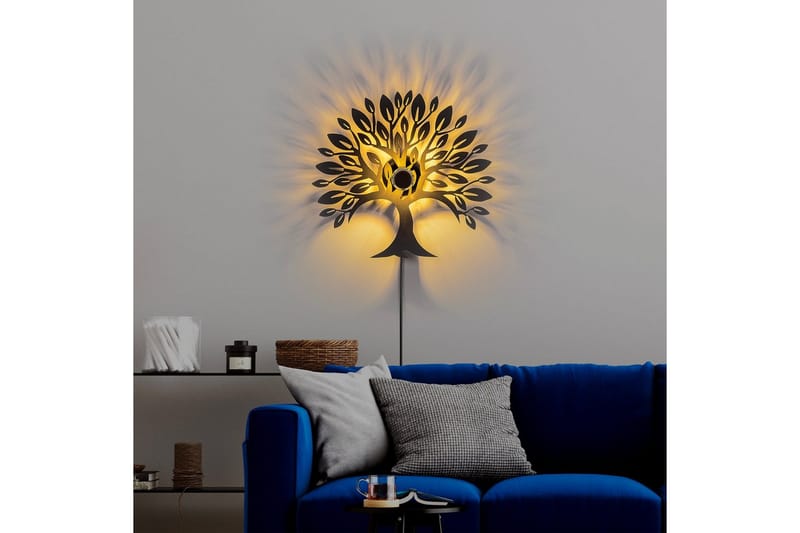 Vägglampa Malti Tree Svart - Svart - Belysning - Inomhusbelysning & lampor - Vägglampor & väggbelysning