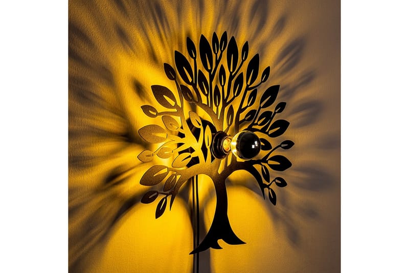 Vägglampa Malti Tree Svart - Svart - Belysning - Inomhusbelysning & lampor - Vägglampor & väggbelysning