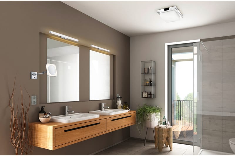 Mattimo H2O LED Vägglampa 60cm krom - Krom - Belysning - Inomhusbelysning & lampor - Möbelbelysning & integrerad belysning - Spegelbelysning