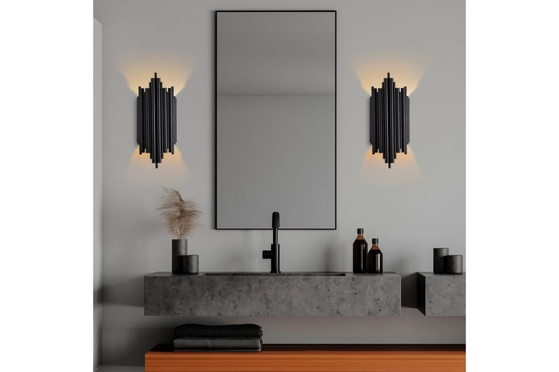 Vägglampa Raoji Svart - Svart - Belysning - Inomhusbelysning & lampor - Vägglampor & väggbelysning