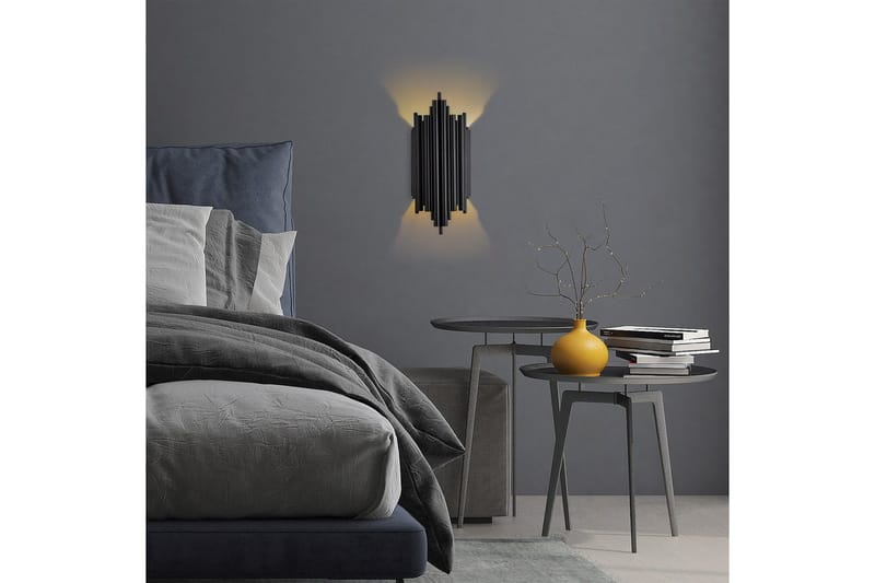 Vägglampa Raoji Svart - Svart - Belysning - Inomhusbelysning & lampor - Vägglampor & väggbelysning