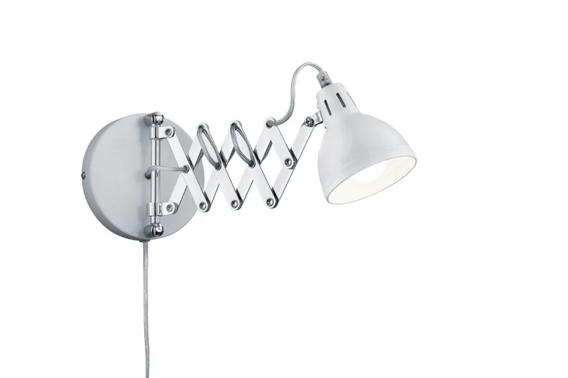 Scissor Vägglampa E14 mattvit, Vit