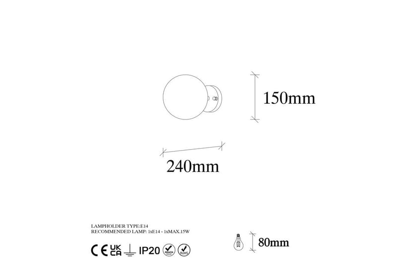 Vägglampa Sone Svart / Grädde - Svart / Grädde - Belysning - Inomhusbelysning & lampor - Vägglampor & väggbelysning
