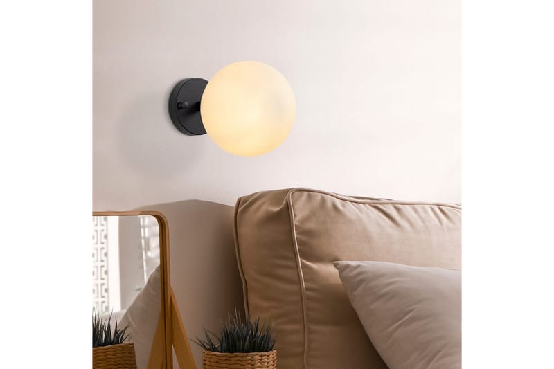 Vägglampa Sone Svart / Grädde - Svart / Grädde - Belysning - Inomhusbelysning & lampor - Vägglampor & väggbelysning