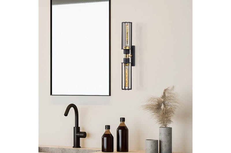 Vägglampa Sourab Skinande Svart / Rany - Guld/Svart - Belysning - Inomhusbelysning & lampor - Vägglampor & väggbelysning