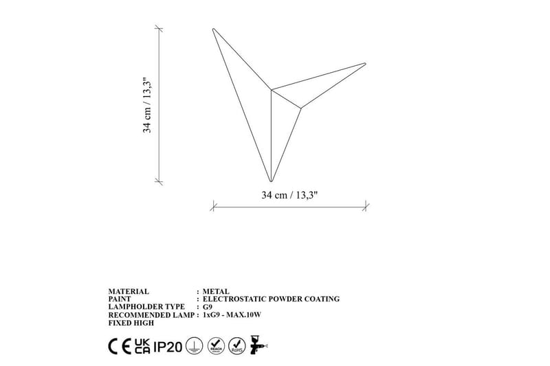 Vägglampa Stelin Rany - Guld - Belysning - Inomhusbelysning & lampor - Vägglampor & väggbelysning