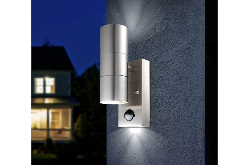 STYLE Vägglampa med Sensor 23 cm Grå - Globo Lighting - Sovrumslampa - Vägglampor & väggbelysning - Sänglampa vägg