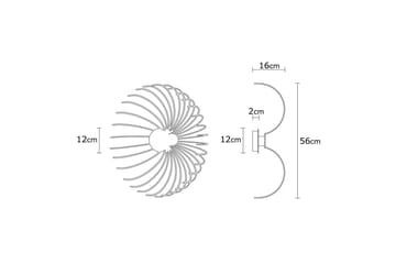 Vägglampa Subbersta Svart - Diameter: 16 cm - Belysning - Inomhusbelysning & lampor - Golvlampor & golvbelysning