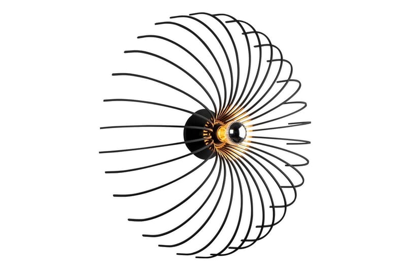 Vägglampa Subbersta Svart - Diameter: 16 cm - Belysning - Inomhusbelysning & lampor - Golvlampor & golvbelysning