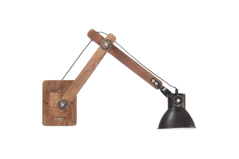 Vägglampa industriell stil svart rund E27 - Svart - Belysning - Inomhusbelysning & lampor - Vägglampor & väggbelysning