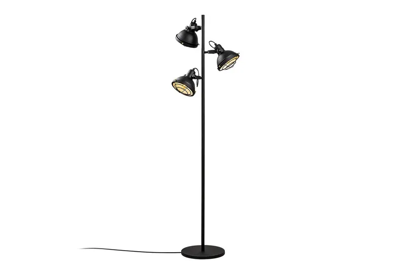 Vägglampa Vellor Svart, Svart