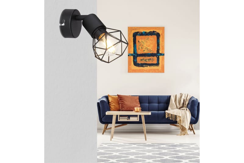 XARA Vägglampa Svart - Globo Lighting - Sovrumslampa - Vägglampor & väggbelysning - Sänglampa vägg