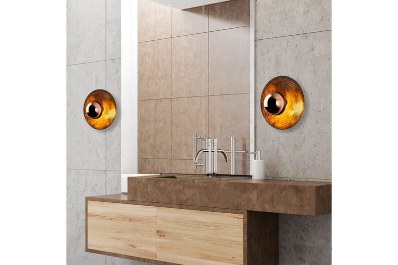 Vägglampa Zindale Koppar - 38 x 31 cm - Belysning - Inomhusbelysning & lampor - Vägglampor & väggbelysning