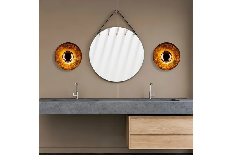 Vägglampa Zindale Koppar - 38 x 31 cm - Belysning - Inomhusbelysning & lampor - Vägglampor & väggbelysning