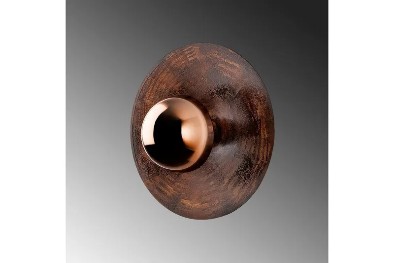 Vägglampa Zindale Koppar - 38 x 31 cm - Belysning - Inomhusbelysning & lampor - Vägglampor & väggbelysning