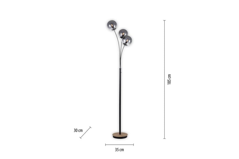 Widow Just Light Golvlampa - Wood - Belysning - Inomhusbelysning & lampor - Golvlampor & golvbelysning