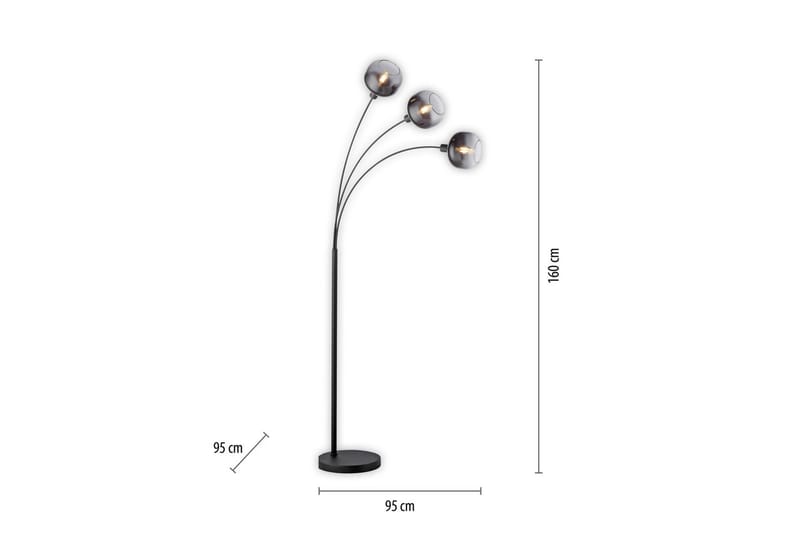Zea Just Light Golvlampa - Black - Belysning - Inomhusbelysning & lampor - Golvlampor & golvbelysning