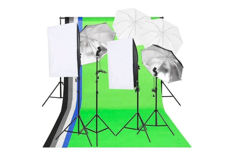 Fotostudio kit - Vit - Belysning - Ljuskällor & glödlampor - Arbetsbelysning - Fotobelysning & studiobelysning