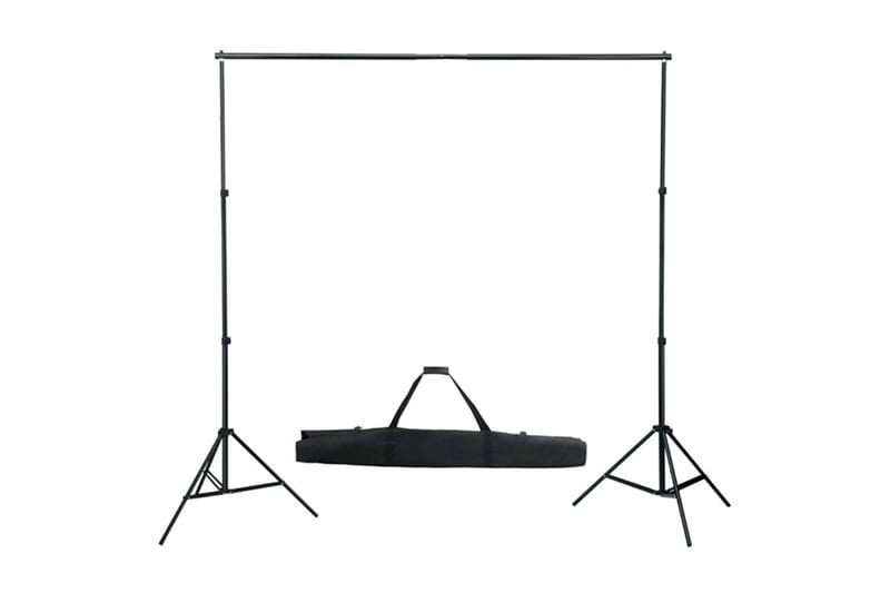 Fotostudio med bakgrunder, lampor och paraplyer - Svart - Belysning - Ljuskällor & glödlampor - Arbetsbelysning - Fotobelysning & studiobelysning