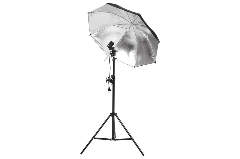 Fotostudio med lampor och bakgrund - Svart - Belysning - Ljuskällor & glödlampor - Arbetsbelysning - Fotobelysning & studiobelysning