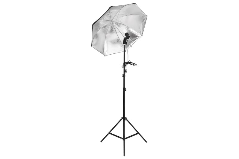 Fotostudio med lampor och bakgrund - Svart - Belysning - Ljuskällor & glödlampor - Arbetsbelysning - Fotobelysning & studiobelysning
