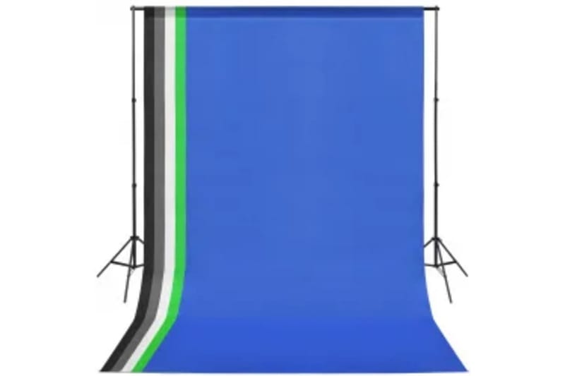 Fotostudio med lampor och bakgrund - Svart - Belysning - Ljuskällor & glödlampor - Arbetsbelysning - Fotobelysning & studiobelysning