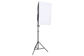 Fotostudio med lampor och bakgrund - Svart - Belysning - Ljuskällor & glödlampor - Arbetsbelysning - Fotobelysning & studiobelysning