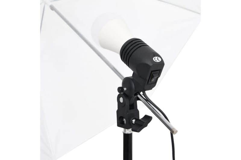 Fotostudio med lampor och bakgrund - Svart - Belysning - Ljuskällor & glödlampor - Arbetsbelysning - Fotobelysning & studiobelysning