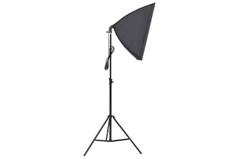 Fotostudio med lampor och bakgrund - Svart - Belysning - Ljuskällor & glödlampor - Arbetsbelysning - Fotobelysning & studiobelysning