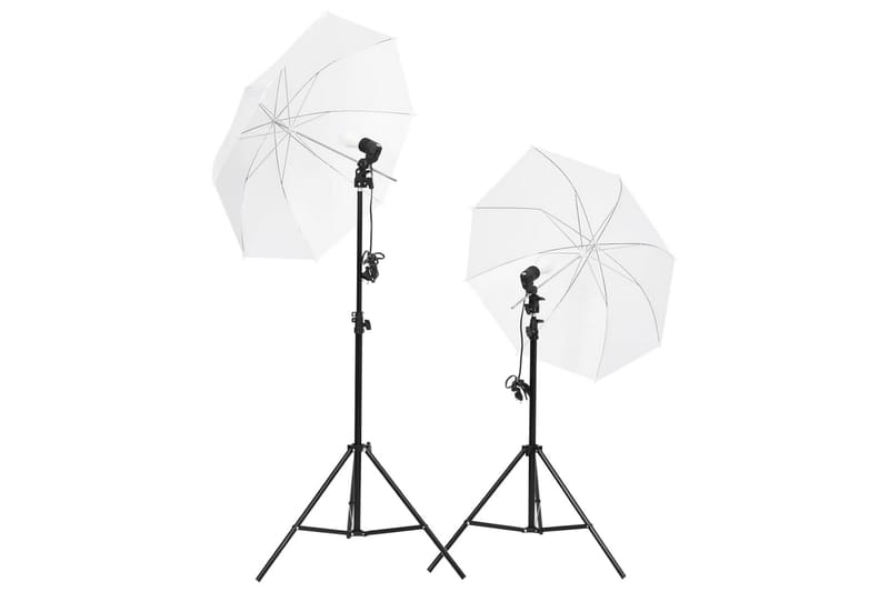 Fotostudio med lampor och bakgrund - Svart - Belysning - Ljuskällor & glödlampor - Arbetsbelysning - Fotobelysning & studiobelysning