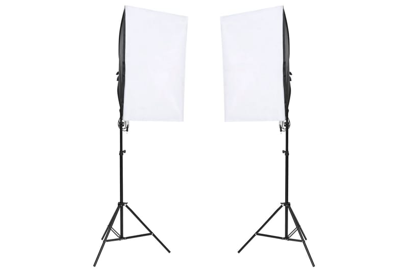 Fotostudio med lampor och bakgrund - Svart - Belysning - Ljuskällor & glödlampor - Arbetsbelysning - Fotobelysning & studiobelysning