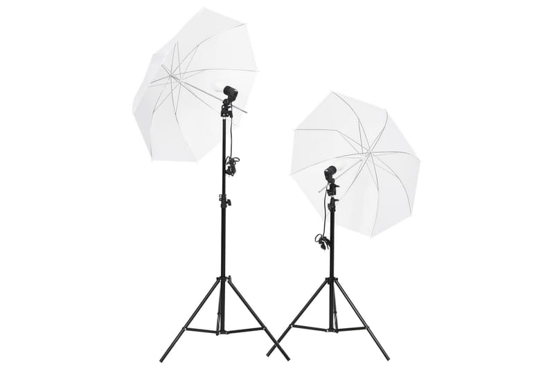 Fotostudio med lampor och bakgrund - Svart - Belysning - Ljuskällor & glödlampor - Arbetsbelysning - Fotobelysning & studiobelysning