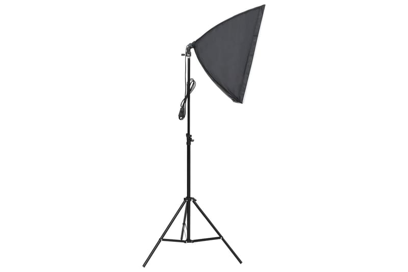 Fotostudio med lampor och bakgrund - Svart - Belysning - Ljuskällor & glödlampor - Arbetsbelysning - Fotobelysning & studiobelysning
