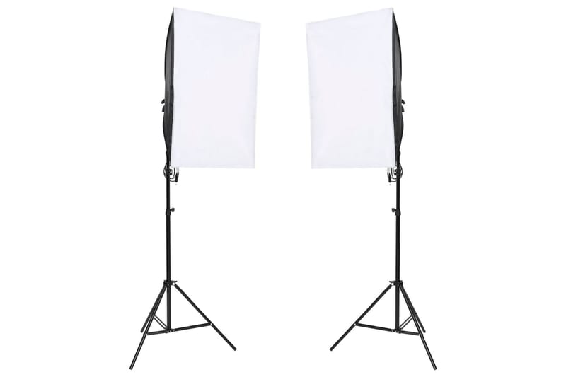 Fotostudio med lampor och bakgrund - Svart - Belysning - Ljuskällor & glödlampor - Arbetsbelysning - Fotobelysning & studiobelysning