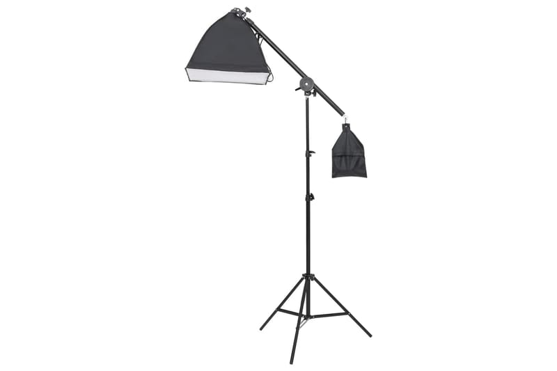Fotostudio med lampor och bakgrund - Svart - Fotobelysning & studiobelysning