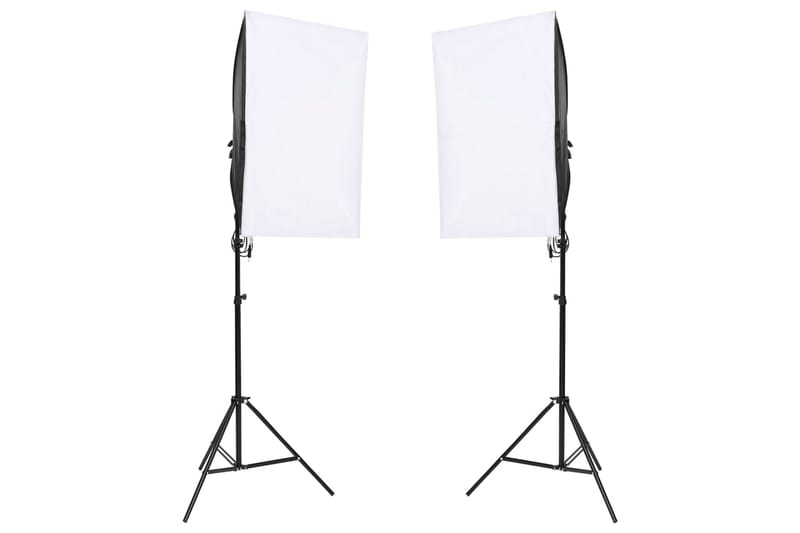 Fotostudio med lampor och bakgrund - Svart - Belysning - Ljuskällor & glödlampor - Arbetsbelysning - Fotobelysning & studiobelysning
