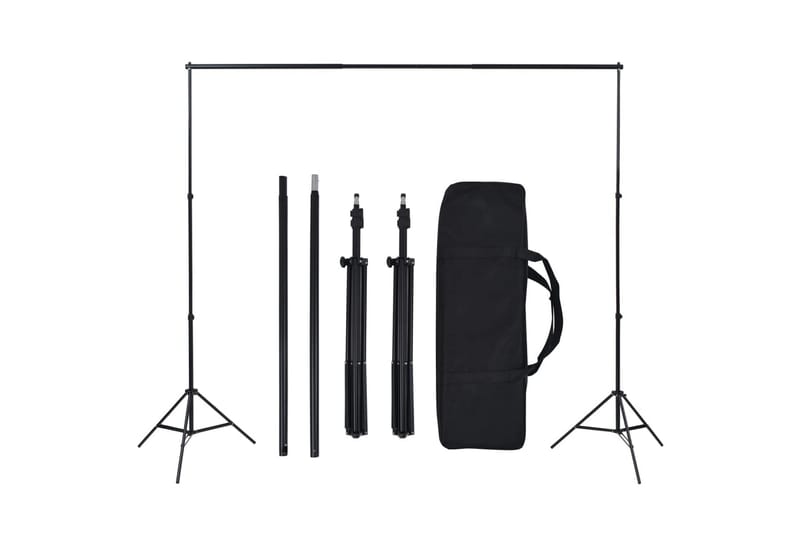 Fotostudio med softbox-lampa och bakgrund - Svart - Belysning - Ljuskällor & glödlampor - Arbetsbelysning - Fotobelysning & studiobelysning