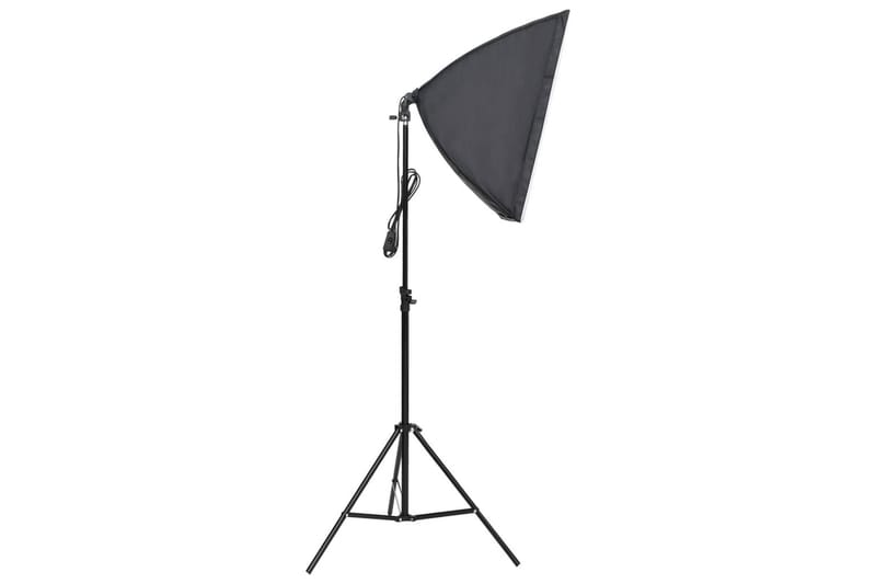Fotostudio med softbox-lampa och bakgrund - Svart - Belysning - Ljuskällor & glödlampor - Arbetsbelysning - Fotobelysning & studiobelysning