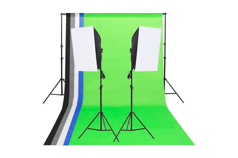 Studiobelysning med bakgrunder & softboxar - Vit - Fotobelysning & studiobelysning