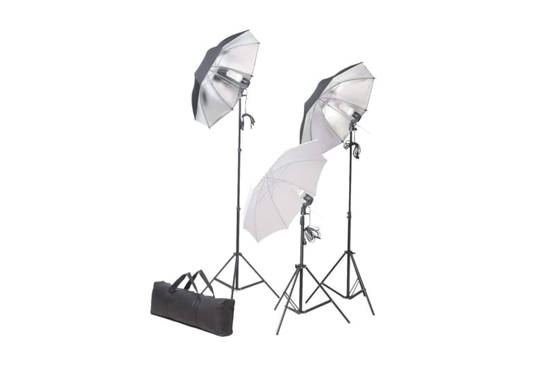 Studiobelysning med stativ & paraply 24 W - Brun - Belysning - Ljuskällor & glödlampor - Arbetsbelysning - Fotobelysning & studiobelysning