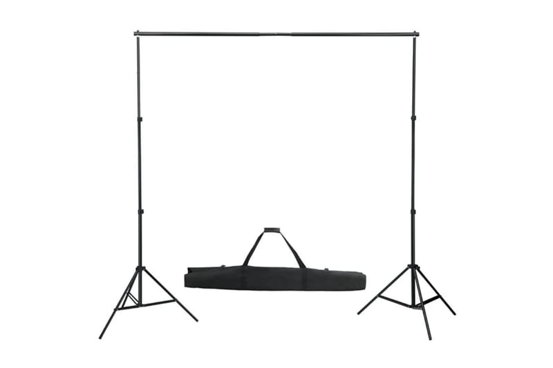 Fotostudio med lampor, bakgrund och reflexskärm - Svart - Fotobelysning & studiobelysning