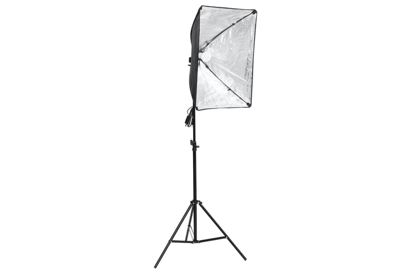 Studioutrustning med softbox-lampa, bakgrund och reflexskärm - Svart - Belysning - Ljuskällor & glödlampor - Arbetsbelysning - Fotobelysning & studiobelysning